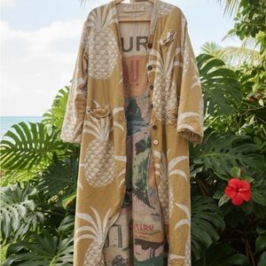 Magnolia Pearl Pineapple Jacket Reversible Malibu Surf NoTags ExcellentCondition